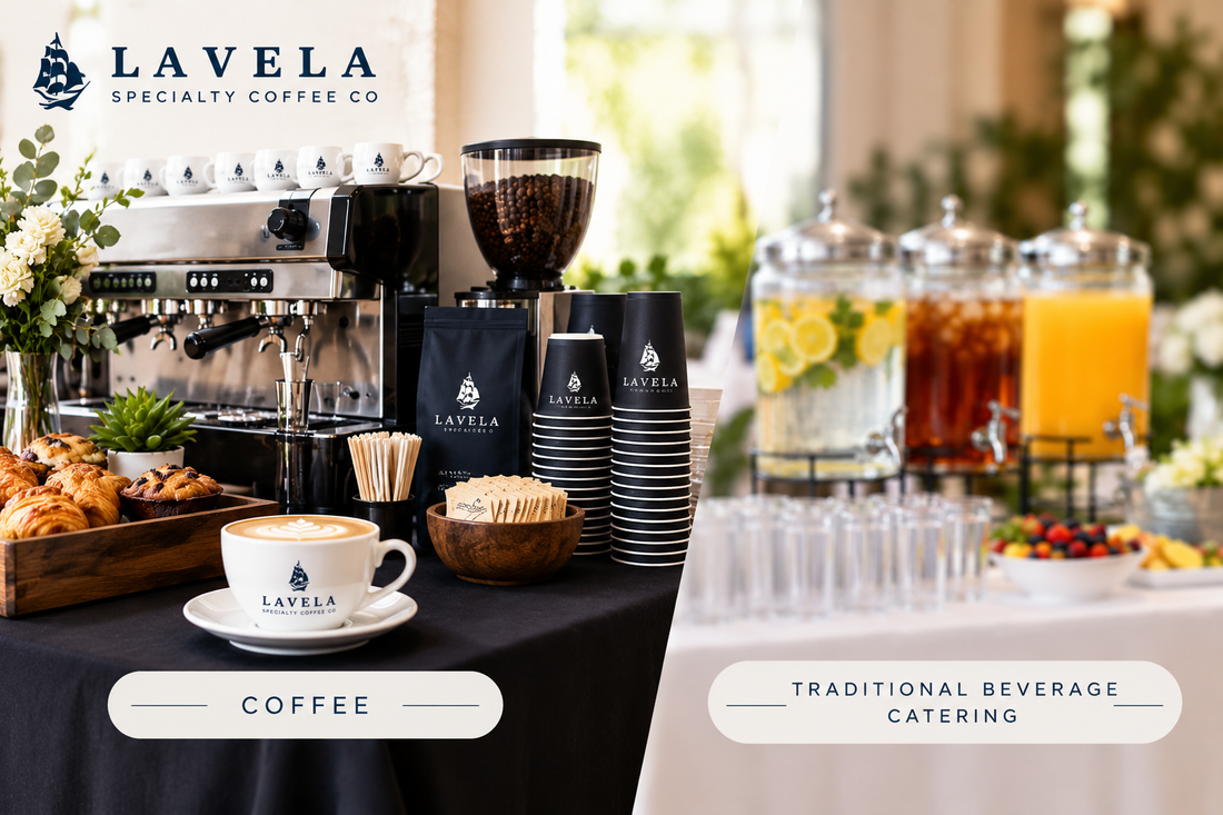Coffee Catering vs Traditional Beverage Catering: What's Included?