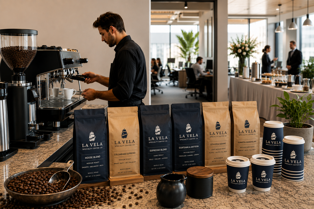Commercial Coffee Distributors: How La Vela Coffee Powers Cafés, Offices & Catering Businesses